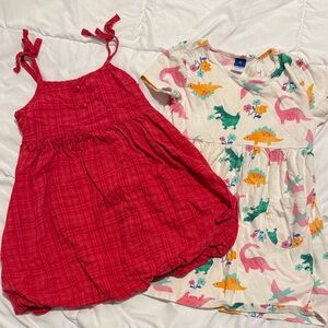 Old Navy Multicolor Dinosaur and Floral Toddler Dress